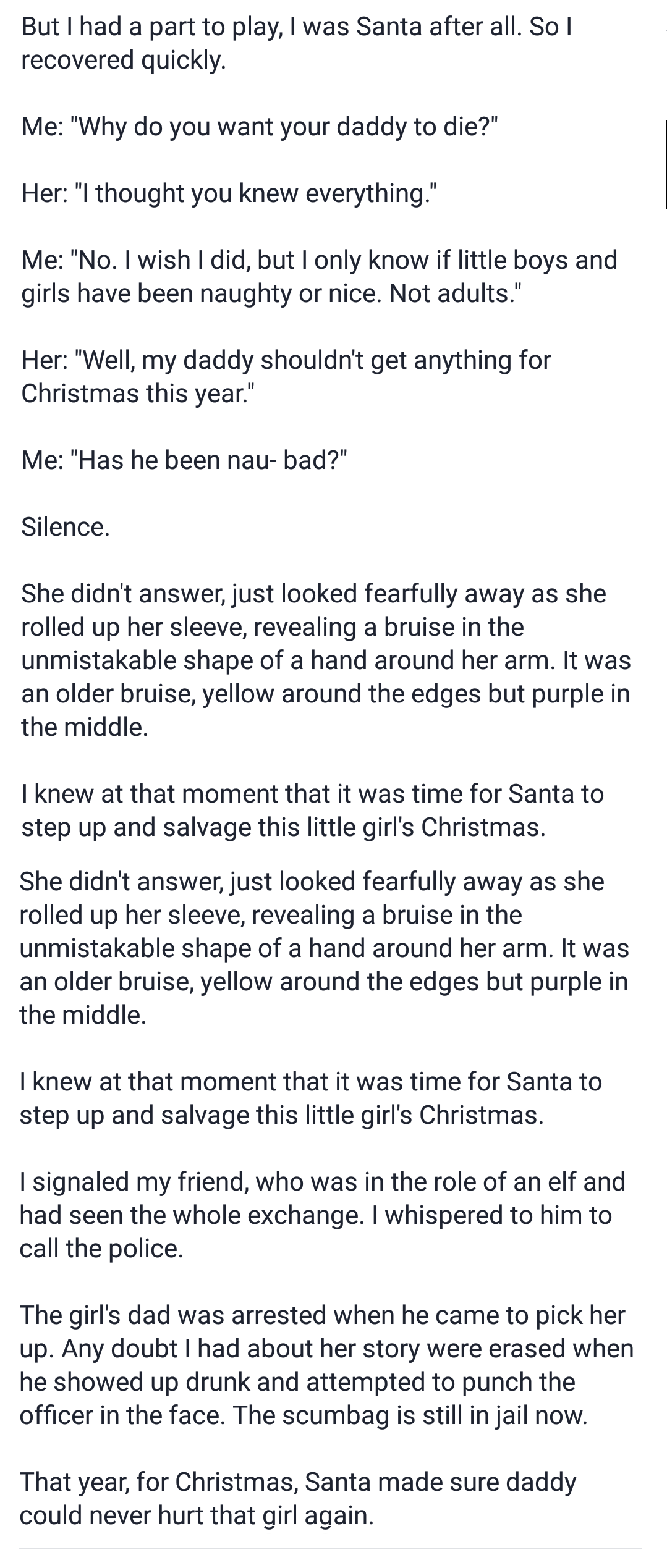 santa heartbreaking